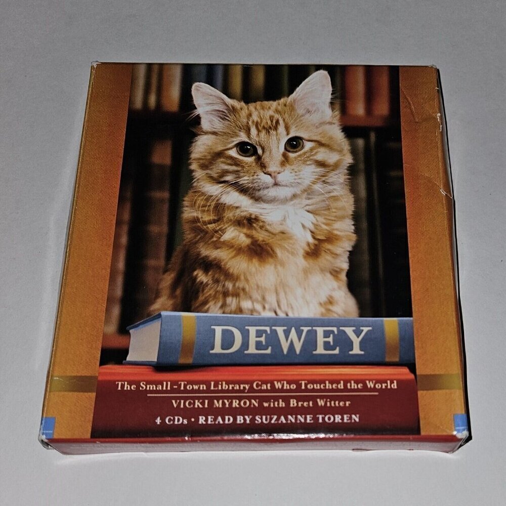 Dewey Small Town Library Cat Touched World Audiobook 4 CDs Abridged Vicki Myron